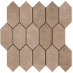 SAMPLE Ceralto Tesselo Uno Mozaïektegel 30x30cm 10mm gerectificeerd porcellanato Losagna Terra SW1170704