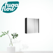 FugaFlow Eccelente Arredo spiegel badkamer spiegelkast - 60x63x16cm - inclusief zijpanelen - mat zwart - Black Friday - SW1125315