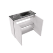 MONDIAZ TURE-DLUX Meuble toilette - 60cm - Cale - EDEN - vasque Lava - position droite - sans trou de robinet SW1103716