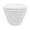 Wiesbaden Vesta WC suspendu rimless avec abattant slim Shade softclose et quick release mat blanc SW373888
