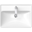 Duravit d-neo lavabo avec wonderglass 60x44x16.5cm 1 trou pour robinetterie rectangle céramique blanc SW640440