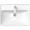 Duravit D-Neo lavabo avec WonderGliss 60x44x16.5cm 1 trou de robinet rectangulaire Céramique Blanc SW640440