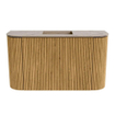 Mondiaz JOYA-DLUX 73.2cm toiletmeubel - ronding links en rechts kleur Oak - Wastafel FAYE positie Midden Zonder kraangat kleur Arena. SW1423893
