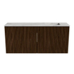 Mondiaz JOYA-DLUX 90cm meuble de salle de bains - couleur Walnut - Vasque FAYE position Droite 1 trou de robinet couleur Glace. SW1422395