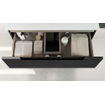 Saniclass Prime Balance Meuble sous lavabo - 60x55x44.9cm - 2 tiroirs - Poignée intégrée - MDF - mat anthracite SW892617
