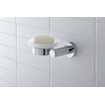 Duravit D code porte-savon en verre droit chromé GA49406