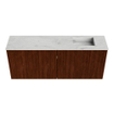 Mondiaz JOYA-DLUX 100cm meuble de salle de bains - couleur Ruby - Vasque FAYE position Droite Sans trou de robinet couleur Opalo. SW1423715