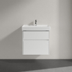 Villeroy & Boch Collaro meuble sous-lavabo - 60,4x54,6cm - 2 tiroirs Glossy white SW479543