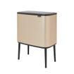 Brabantia Bo Touch Bin Poubelle - 36 litres - seau intérieur en plastique - metallic gold SW1117504