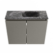 MONDIAZ TURE-DLUX meuble de toilette 60 cm Smoke. Lavabo EDEN Lava position droite. Avec 1 trou de robinet. SW1104075