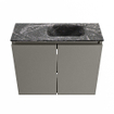 MONDIAZ TURE-DLUX Meuble toilette - 60cm - Smoke - EDEN - vasque Lava - position droite - 1 trou de robinet SW1104075