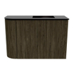 Mondiaz JOYA 61.6cm toiletmeubel - ronding links kleur Shadow - Wastafel FAYE positie Rechts 1 kraangat kleur Urban. SW1421507