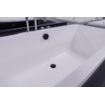 FortiFura Calvi Remplissage/vidage baignoire avec bonde clic clac Noir mat SW696229