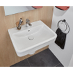 Villeroy & Boch O.novo wastafel - 60x46x17.5cm - Rechthoek 1 kraangat met overloopgat Wit Alpin glans Ceramic+ SW702126