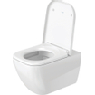 Duravit HappyD 2 cuvette suspendue à chute profonde sans rebord de rinçage avec fixation dissimulée 36,5x54cm avec WonderGliss blanc SW54347