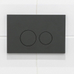 QeramiQ Dely Toiletset - 36.3x51.7cm - diepspoel - rimless - Geberit UP320 Burda inbouwreservoir - softclose toiletzitting - bedieningsplaat mat antraciet - ronde knoppen - wit glans SW1164764