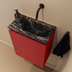 MONDIAZ TURE-DLUX Meuble de toilette 40cm Fire. EDEN lavabo Lava position droite. Sans trou de robinet. SW1103839