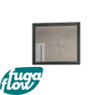 FugaFlow Eccelente Arredo spiegel badkamerspiegel - 80x70cm - zwartbruin SW1123640