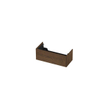 INK Wastafelonderkast - 100x45x37.6cm - 1 lade - push to open - verticaal gefreesd Eiken - Chocolate SW693394