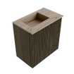 Mondiaz JOYA-DLUX Meuble de toilette 40cm - couleur Shadow - Lavabo FAYE position Gauche Sans trou de robinet couleur Arena SW1424795