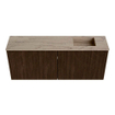 Mondiaz JOYA-DLUX 100cm toiletmeubel - kleur Walnut - Wastafel FAYE positie Rechts Zonder kraangat kleur Arena. SW1424341