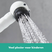 Hansgrohe Jocolino jocolino kinder handd zebra 2j Wit SW651017