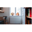 Radson Yali Digital radiateur panneau électrique 80x30cm 750watt incluant consoles murales acier Blanc SW453222