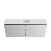 MONDIAZ TURE-DLUX meuble de toilettes 120 cm Plata. Lavabo EDEN Opalo position milieu. Sans trou de robinet. SW1104536
