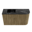 Mondiaz JOYA-DLUX 71.6cm toiletmeubel - ronding rechts kleur Dusk - Wastafel FAYE positie Links 1 kraangat kleur Lava. SW1423250