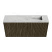 Mondiaz JOYA-DLUX 90cm toiletmeubel - kleur Shadow - Wastafel FAYE positie Rechts 1 kraangat kleur Opalo. SW1422942