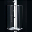 Adema Glass Cabine de douche Quart de rond avec 2 portes coulissantes 80x80x185cm verre transparent SW8750
