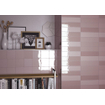 SAMPLE Terravito Quivaro carreau mural - 6.5x26cm - Pink brillant (rose) SW1130584