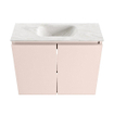 MONDIAZ TURE-DLUX Meuble toilette - 60cm - Rosee - EDEN - vasque Ostra - position centrale - 1 trou de robinet SW1105027