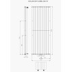 Plieger Cavallino Retto designradiator verticaal dubbel middenaansluiting 2000x754mm 2146W wit 7255382