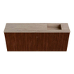Mondiaz JOYA-DLUX 100cm toiletmeubel - kleur Ruby - Wastafel FAYE positie Rechts Zonder kraangat kleur Saba. SW1425605