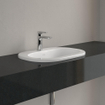 Villeroy & Boch O.novo inbouwwastafel - 56x40,5cm - overloop - 1 kraangat - vuilafstotend - ceramic+ wit 0124153