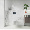 Fortifura Calvi porte-rouleau de toilette sans couvercle rond en Gunmetal PVD brossé SW721172