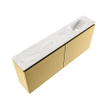 MONDIAZ TURE-DLUX Meuble toilette - 120cm - Oro - EDEN - vasque Ostra - position droite - 1 trou de robinet SW1104992