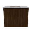 Mondiaz JOYA-DLUX 50cm meuble de salle de bains - couleur Walnut - Vasque FAYE position Gauche Sans trou de robinet couleur Oza. SW1424553