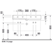 Duravit Vero lavabo rectifié avec 2 trous de robinet avec trop-plein 100x47cm incl. fixation blanc 0290118