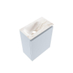 MONDIAZ TURE-DLUX Meuble de toilettes 40 cm Clay. EDEN lavabo Frappe position gauche. Avec 1 trou de robinet. SW1102676