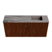 Mondiaz JOYA-DLUX 90cm meuble de toilette - couleur Ruby - Vasque FAYE position Droite 1 trou de robinet couleur Sombra. SW1425678