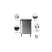 Brabantia Bo Touch Bin Hi Afvalemmer - 60 liter - kunststof binnenemmer - matt steel fingerprint proof SW1117303