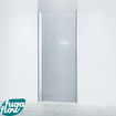FugaFlow Efficiente Vetro Porte battante 90x200cm profilé chrome et verre de sécurité SW1123523