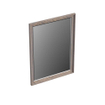 Forzalaqua Reno 2.0 miroir 59,5x80cm Rectangulaire sans éclairage avec cadre Chêne massif Silver Grey SW492683