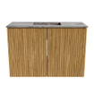 Mondiaz JOYA-DLUX Meuble de salle de bains 60cm - couleur Oak - Vasque FAYE position Milieu 1 trou de robinet couleur Sombra. SW1424264