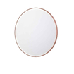 INK SP24 Miroir - 120x4x120cm - LED en bas et en haut à changement de couleur - dimmable - Chauffage de miroir - rond - dans un cadre en acier - aluminium cuivre brossé SW798472