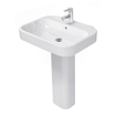 Duravit HappyD 2 lavabo avec trop-plein avec 1 trou de robinet 65x50cm blanc SW54260