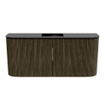 Mondiaz JOYA 93.2cm toiletmeubel - ronding links en rechts kleur Shadow - Wastafel FAYE positie Midden 1 kraangat kleur Urban. SW1421549