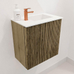 Mondiaz JOYA 40cm meuble de toilette - couleur Dusk - Vasque FAYE position Droite 1 trou de robinet couleur Talc. SW1421570